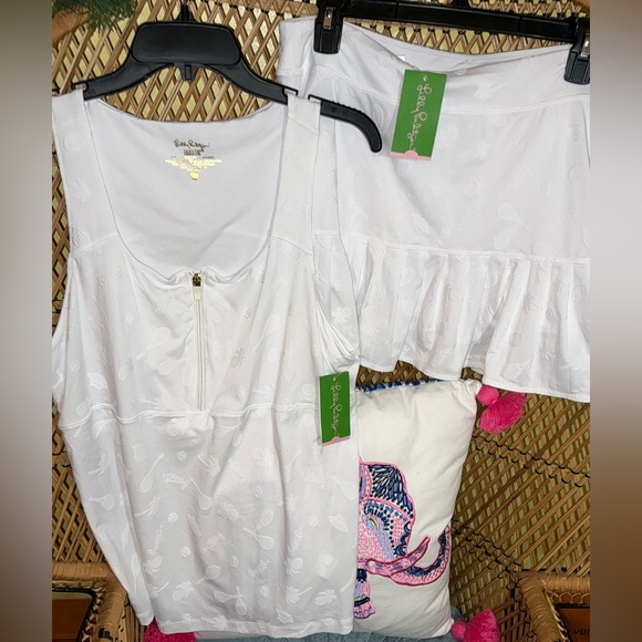 Lilly Pulitzer NWT 2 Piece Kalila Tennis Bra Tank & Taye Skort Size XL 🎾 - Picture 12 of 16